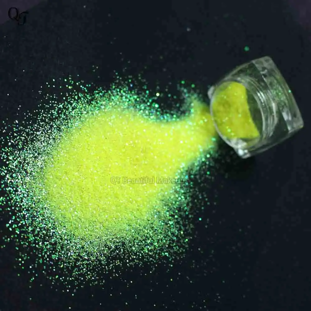 1 г/2 г/технические желтые лазерные Сияющие Блестки для ногтей Пыль Типсы УФ