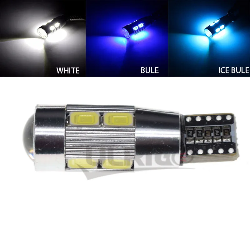 10 шт. высокое качество T10 10SMD 5630 LED CANBUS AUCUNE ERREUR Авто Клин лампе 192 194 168 W5W 5730 Парковка