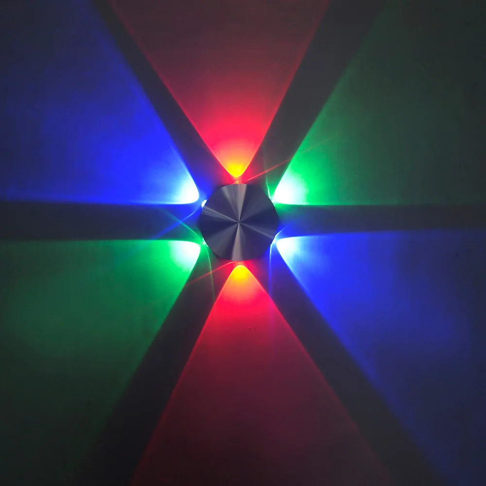 RGB круглый торт мульти настенный светильник 6 Вт светодиодный Спальня атмосфера