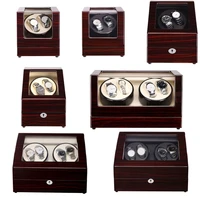 mahogany lacquer sandalwood luxury automatic watch winder boxes full model slient japan motor for brand watches displaystorage