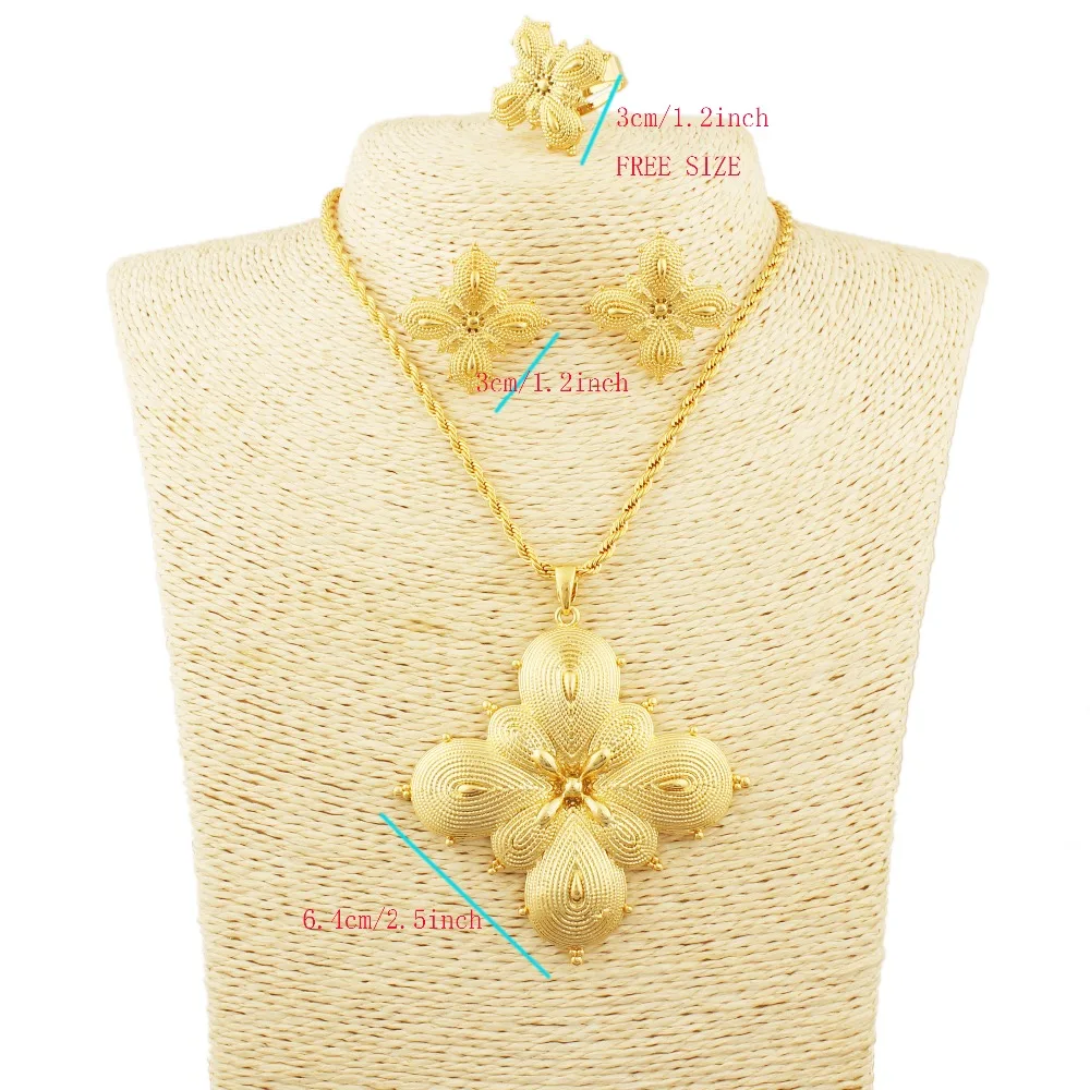 Новейшая подвеска с подвеской/кольцом/сережкой/ожерелье 22 к золото Модный