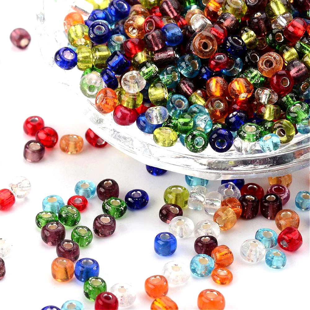 

2/3/4mm Czech Glass Seed Beads 6/0, 8/0,12/0 Spacer Beads Round Mixed for Jewelry Making DIY Accessories Jewelry Components F80