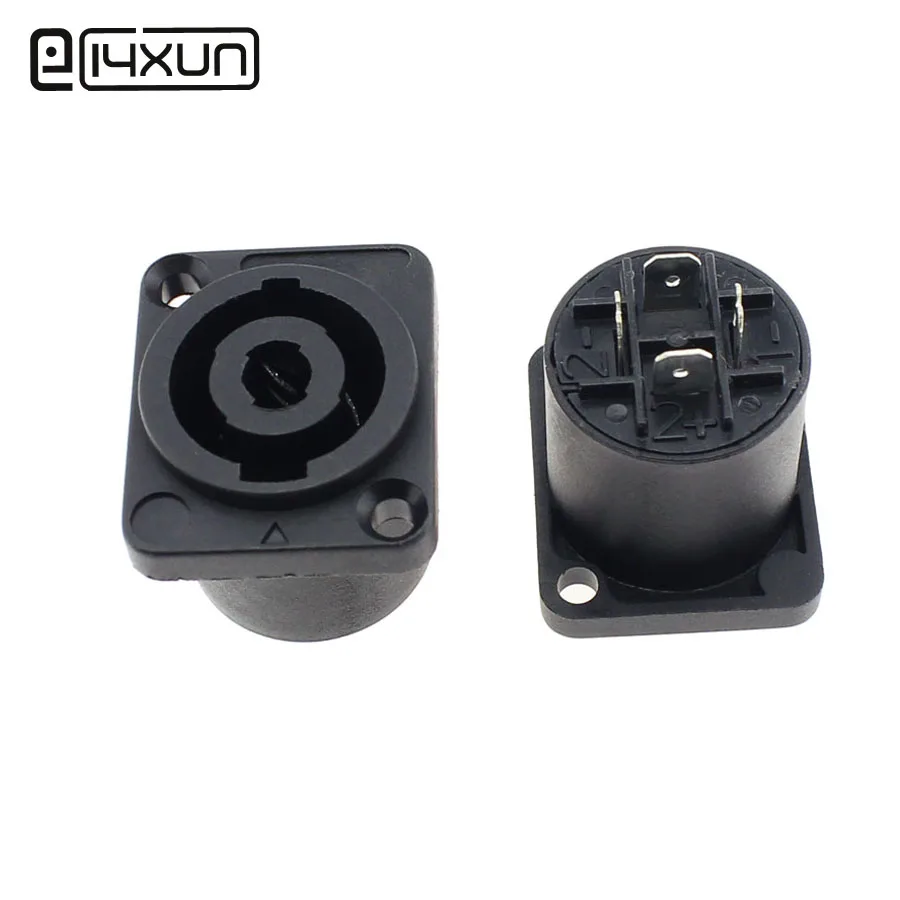 Eclyxun 1 шт. XLR 4 контактный штырьковый штекер для крепления на шасси P пластиковый