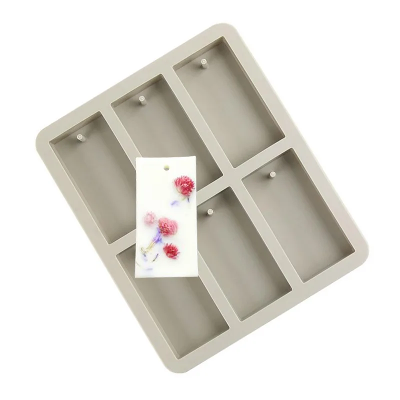 Новые инструменты для выпечки Силиконовые 6 полости прямоугольной формы торта