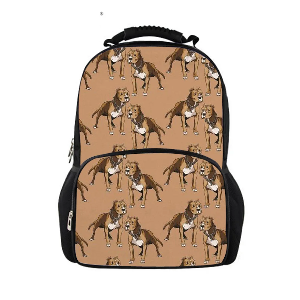 

Индивидуальный школьный рюкзак для мальчиков-подростков Pitbull, школьные сумки с рисунком собаки, ортопедический школьный рюкзак, Mochila Escolar, ...