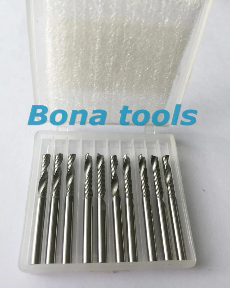 TOP 3.175x17mm One Flute Spiral Carbide Cutter Bit CNC End Mill Tools Acrylic Router Mills for Wood Cutting Lathe | Инструменты