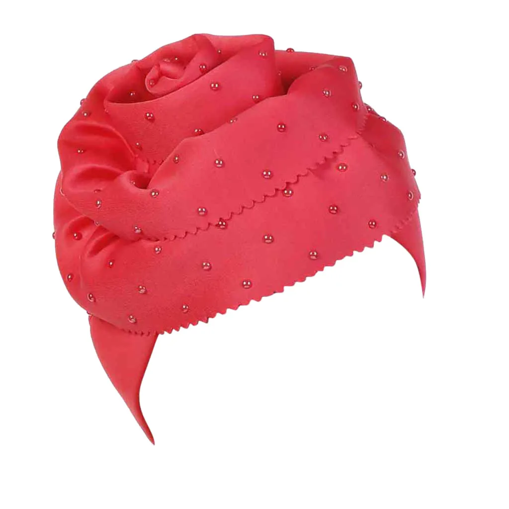 Зимняя женская шапка, Женский мусульманский Эластичный Тюрбан, шапки для женщин, кепка chemo, головной шарф, шапка gorros quimioterapia# P7