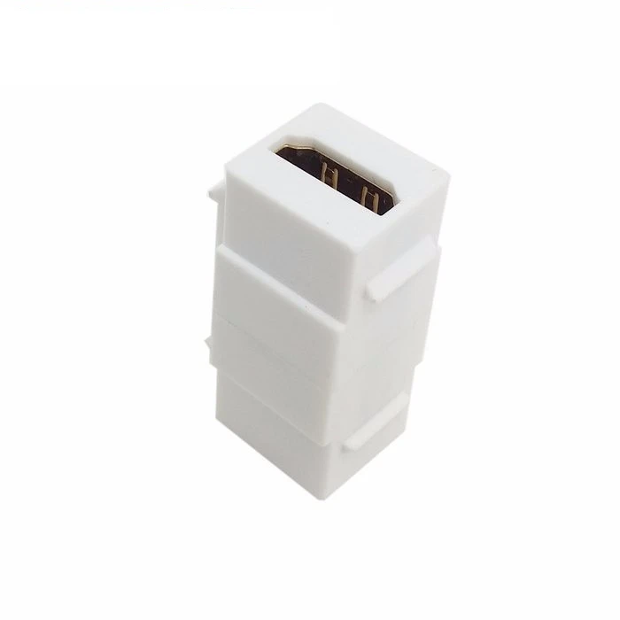 100 шт./лот HDMI совместимый 1 4 защелкивающийся переходник мама F/F Keystone Jack Adapter для
