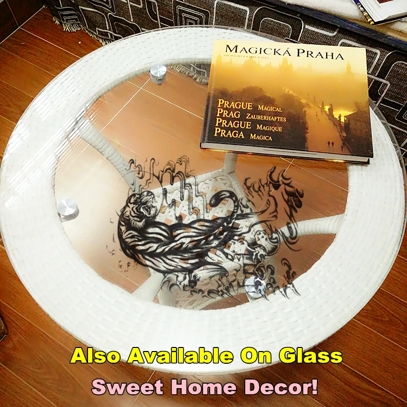 SHNAPIGN китайский белый тигр временные тату боди арт флэш стикер s 21*15 см