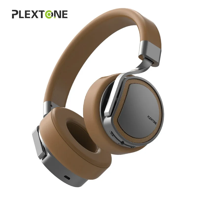gold with 8gb PLEXTONE Bluetooth наушники с 8 Гб MP3-плеер гарнитура Накладные наушники беспроводные наушники для мобильного телефона игровые наушники - Цвет: gold with 8gb