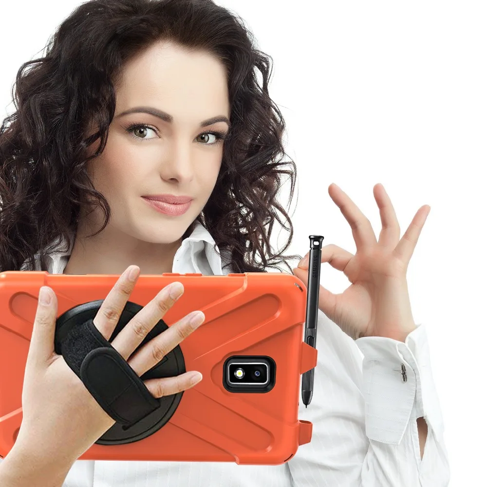 Чехол для планшета Samsung Galaxy Tab Active 2 диагональю 8 0 дюйма/T395 силиконовый + ПК с