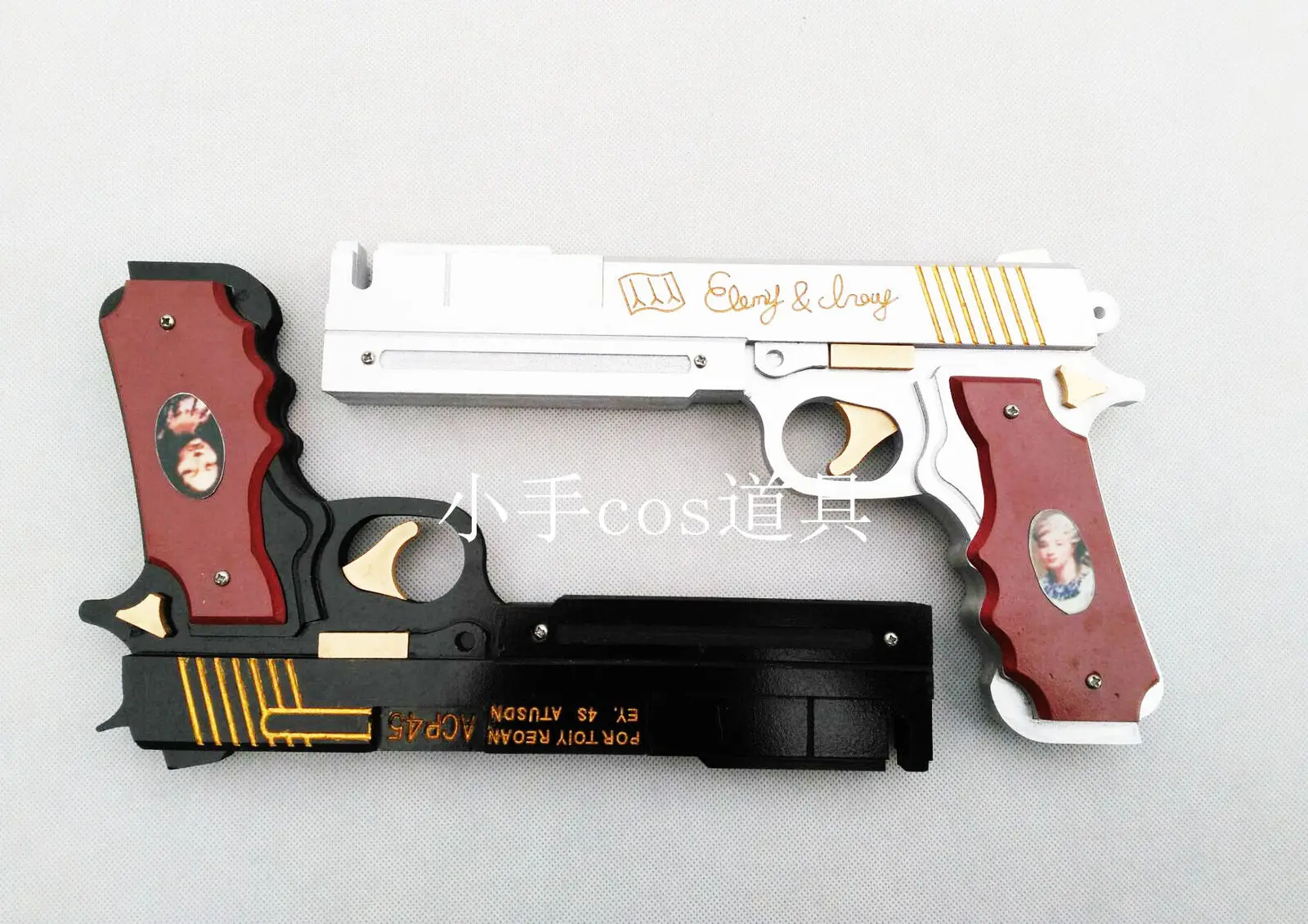 Данте Эбеновое дерево и слоновая кость Косплей двойной пистолет оружие для