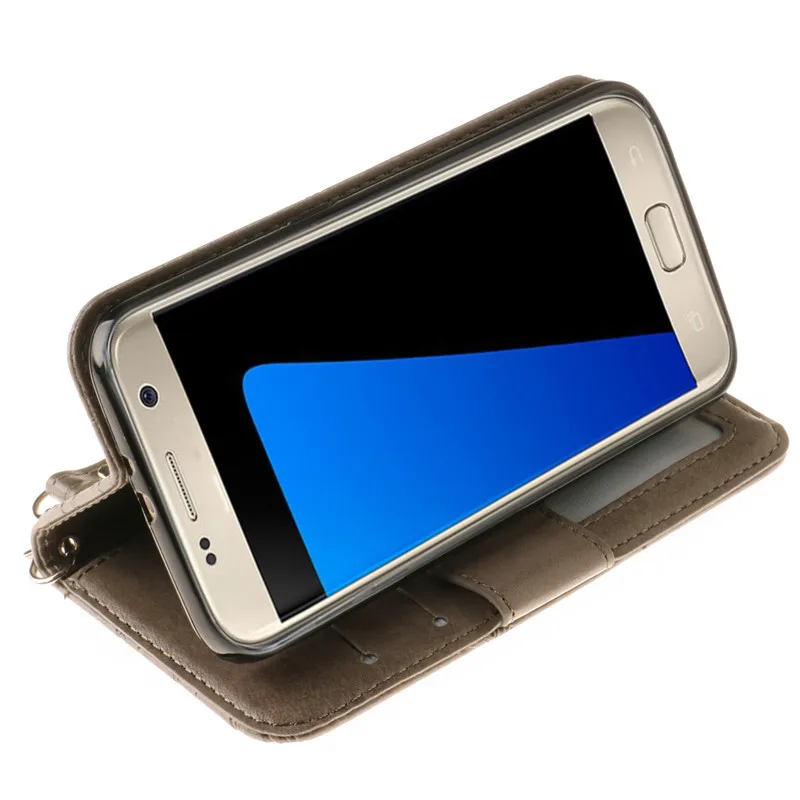 Howanni кленовый лист тиснением кожаный чехол для Samsung Galaxy S7 случае G930F 5.1 &quotОбложка
