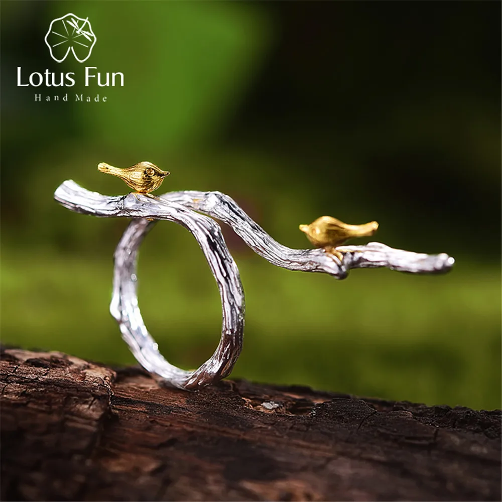 Lotus Fun реальные 925 Серебро Природный оригинальный ручной Ювелирные украшения