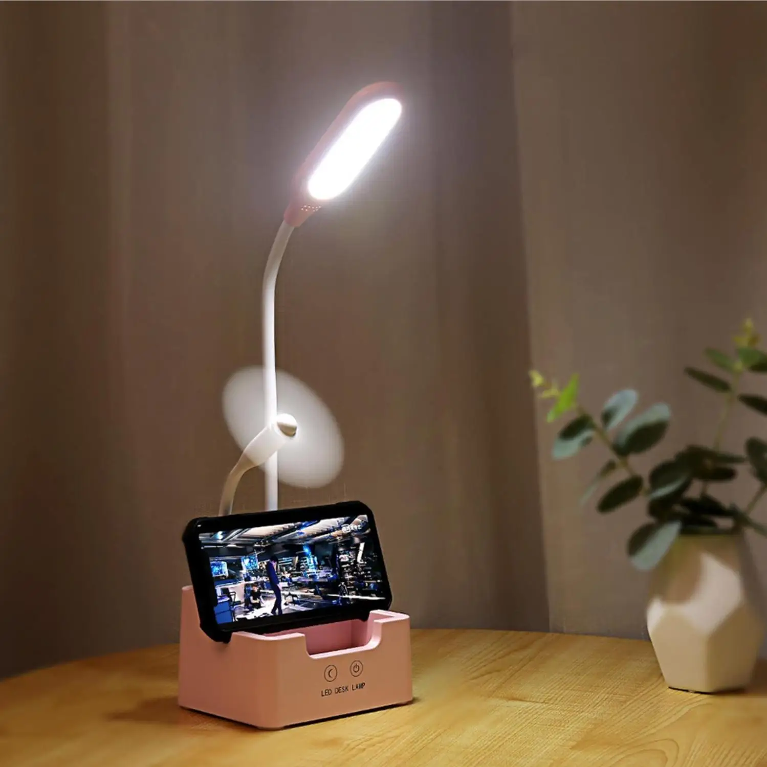 

Creative Eye Protection Table Lamp USB students recharge bedroom Book Lamp Touch LED Eye Protection Multi-functional Table Lamp