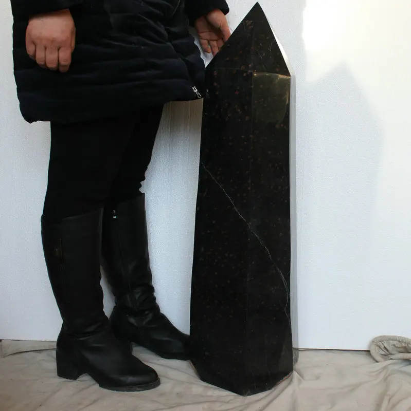 Натуральный черный турмалин и красный гранат кварцевый кристалл фотоэлемент из