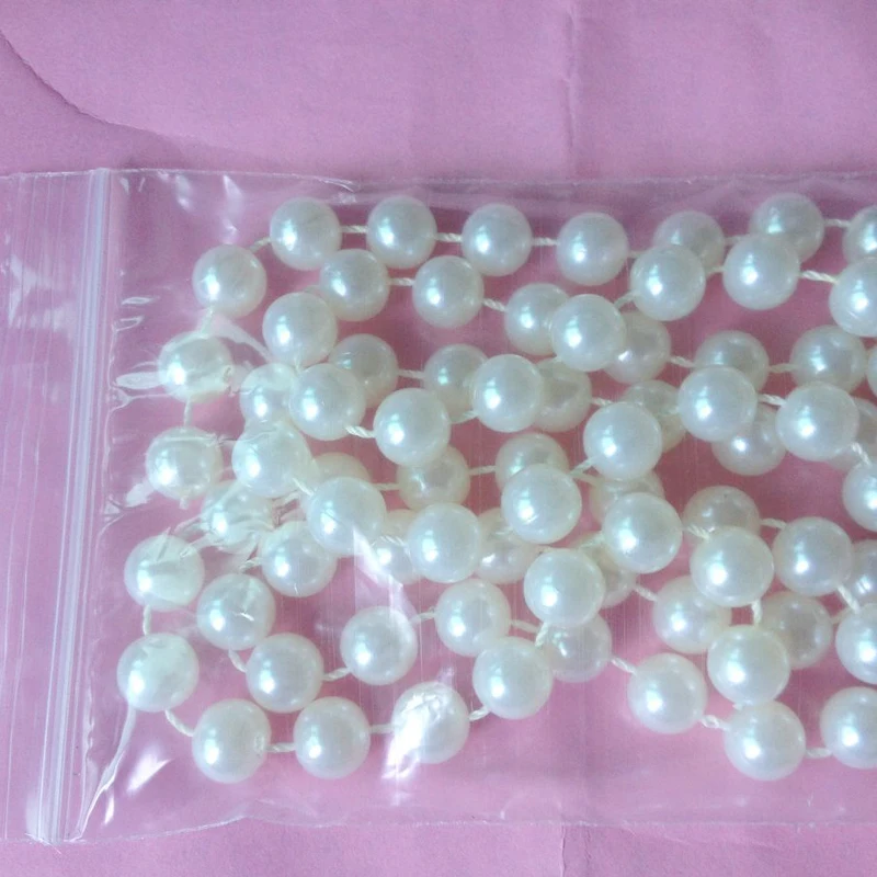 5 м 8 мм бусинки жемчужные струны цвета слоновой кости и белого для рукоделия