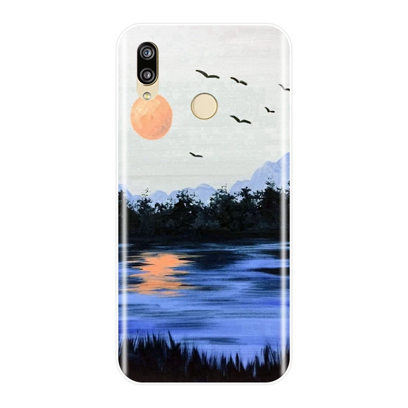 Задняя крышка для Huawei P20 Pro P10 P Smart Plus P9 Lite мини лесной силиконовый мягкий чехол