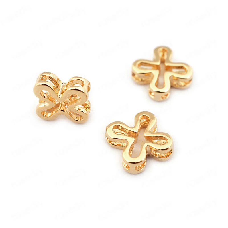 

(33574)20PCS 8*8MM height 2MM 24K Gold Color Brass Cross Charms Pendants High Quality Diy Jewelry Findings Accessories wholesale