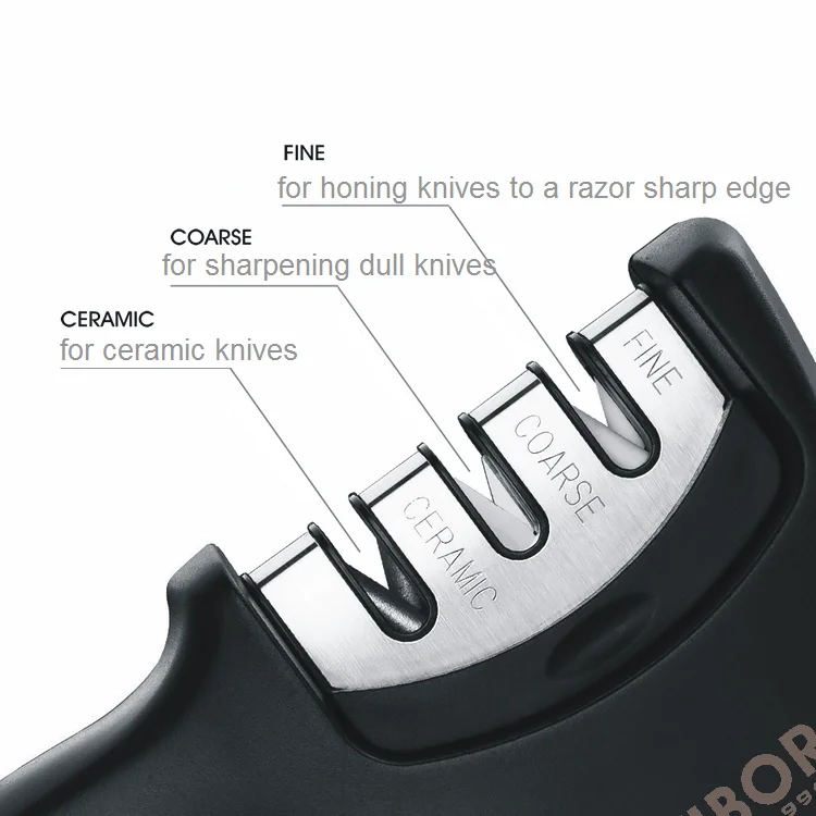 Профессиональная точилка для кухонных ножей VIBORG Easy 3 ступенчатая Алмазная ручная