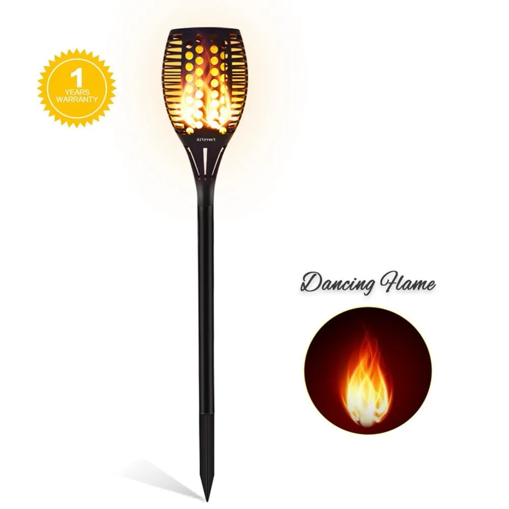 4pcs/lot Solar powered 96 LEDs Lawn Dancing flame Torch Lights 3 working mode led flicker lamp camps patio outdoor landscape wa |