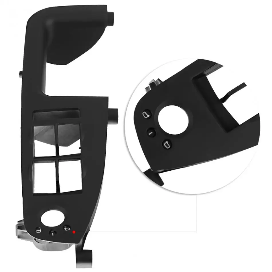 1 шт. панель переключателя окон автомобиля отделка панели черного цвета для Audi A4 B6