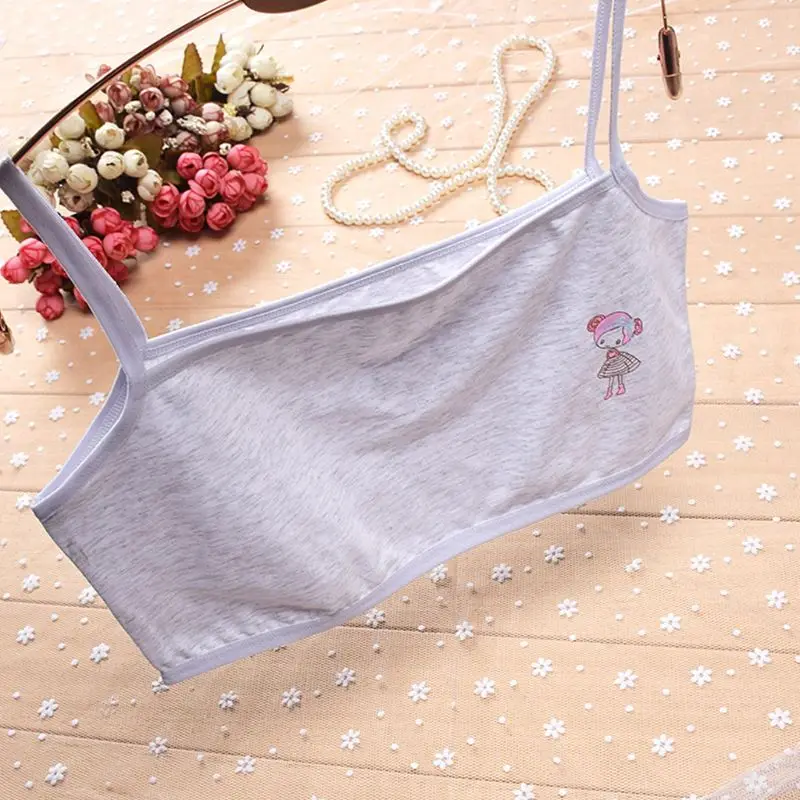 Летний спортивный бюстгальтер на бретельках для девочек подростков милое нижнее