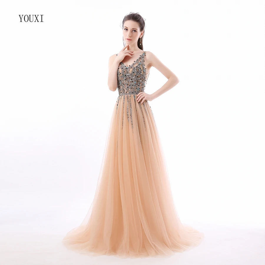 Женское блестящее длинное вечернее платье элегантные прозрачные фатиновые