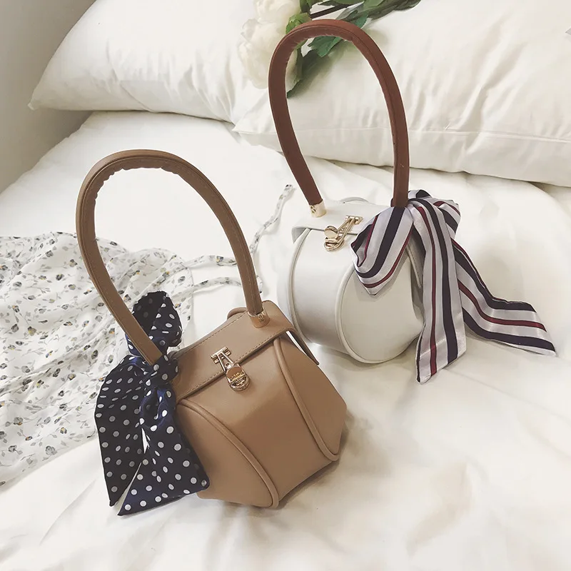 

Summer New Personality Fashion Simple Scarf Handbags Lantern Bag Casual Bags Wild Mobile Phone Bag Messenger Bag Bolsa