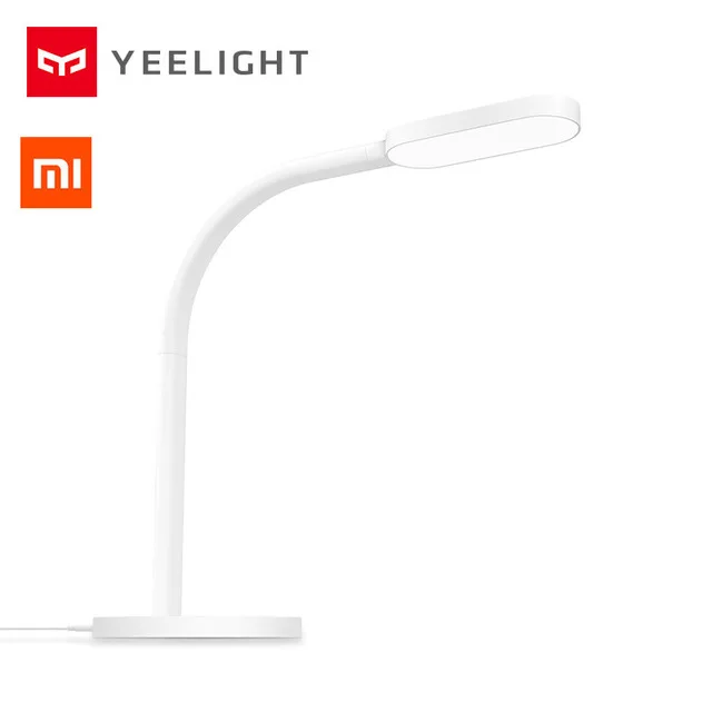 Белый Светодиодная настольная лампа xiaomi Yeelight mi jia, умная Складная сенсорная регулировка яркости цвета и температуры для xiaomi mi Smart home - Цвет: Белый