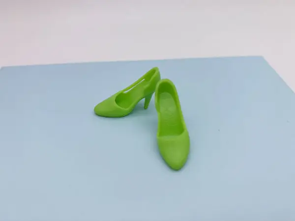 Кукольная обувь зеленые туфли на высоком каблуке игрушечная аксессуары для