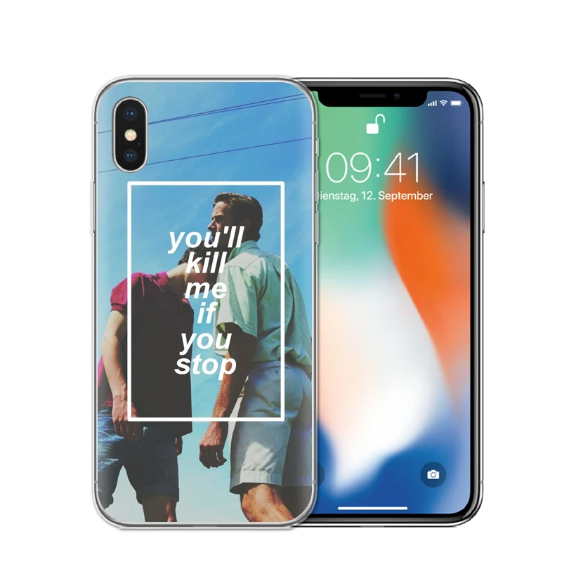 FUNNYRUI Call Me на Ваше имя Мягкие TPU телефон Coque чехла для Apple iPhone X 10 8 плюс 7 6 S 5 5S SE
