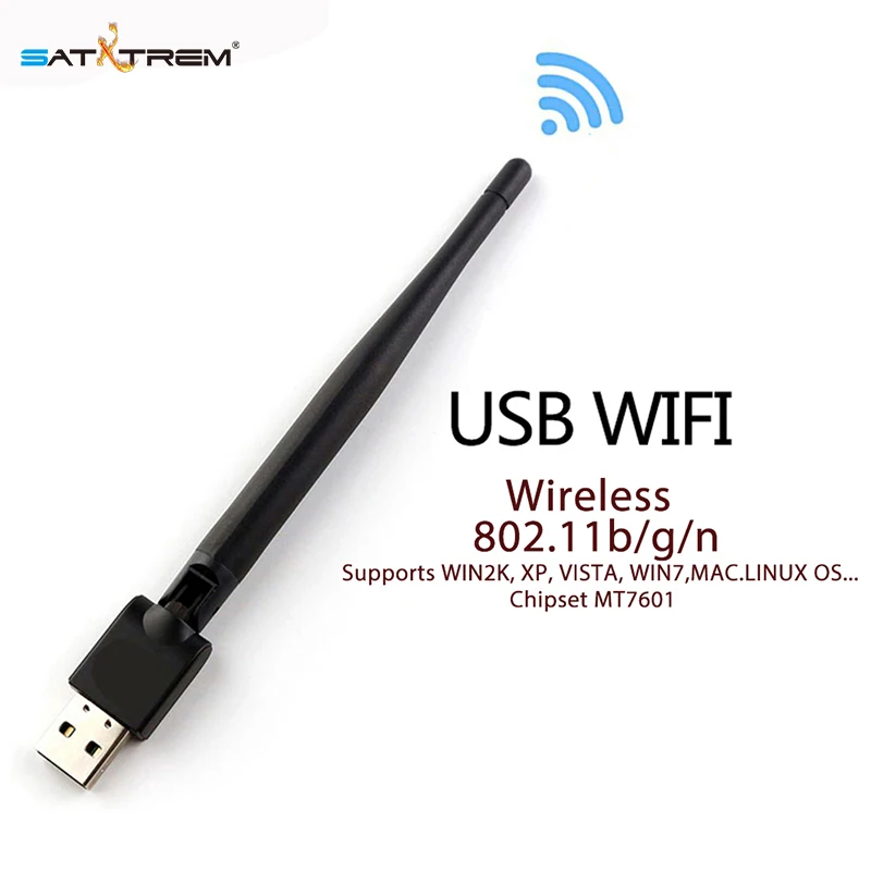 DVB USB wifi MT7601 чипсет беспроводной адаптер приемник с поворотная антенна 150 Мбит/с