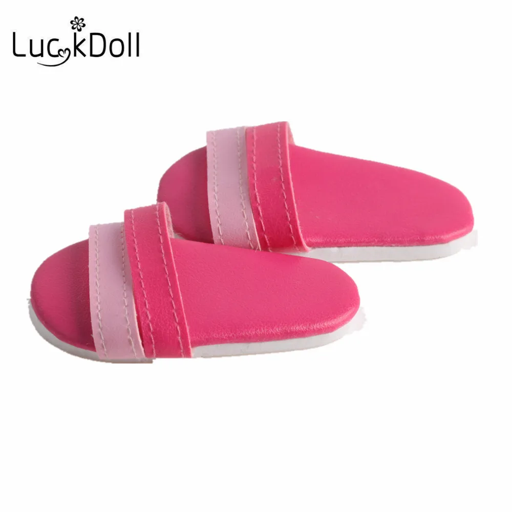Туфли тапочки LUCKDOLL в американском стиле размер 18 дюймов 43 см аксессуары для