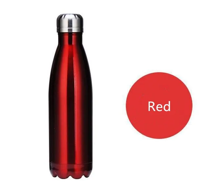 350/500/750/1000ml термос для путешествий термос чашка бутылка для воды Нержавеющая сталь Термальность бутылка Портативный чашки - Цвет: Red