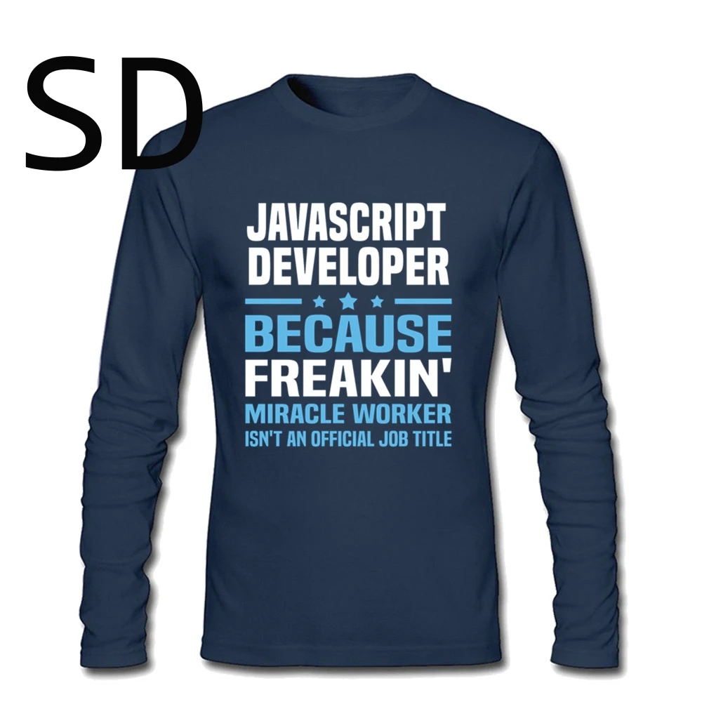 Дропшиппинг JavaScript разработчик футболки для мужчин s футболка с длинным рукавом 3d