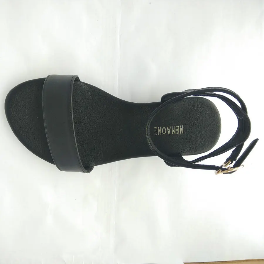 Женские босоножки из воловьей кожи на плоской подошве большие размеры 34-43 | Обувь