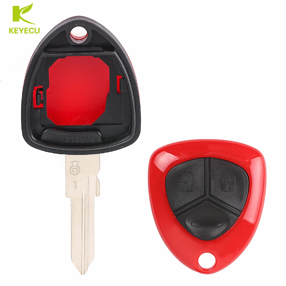 KEYECU Новый Сменный Чехол для дистанционного ключа Fob 3 Butotn Ferrari F430 2005 2006 2007 2008 2009 Uncut