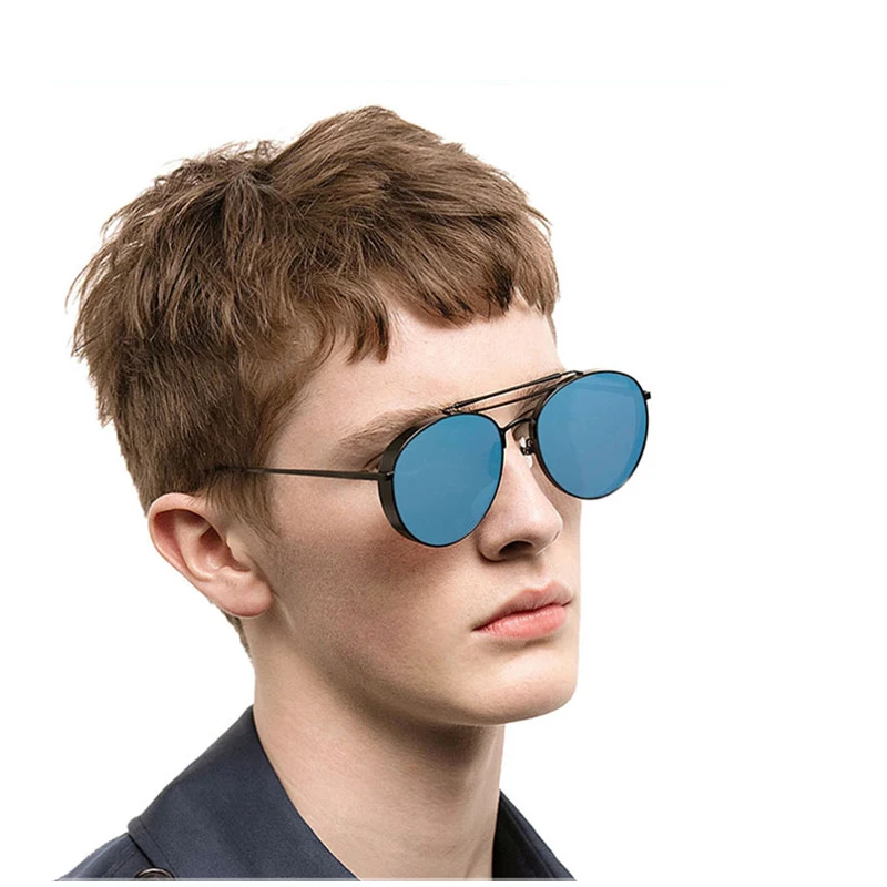 Круглые металлические солнцезащитные очки Badtemper для мужчин и женщин большие