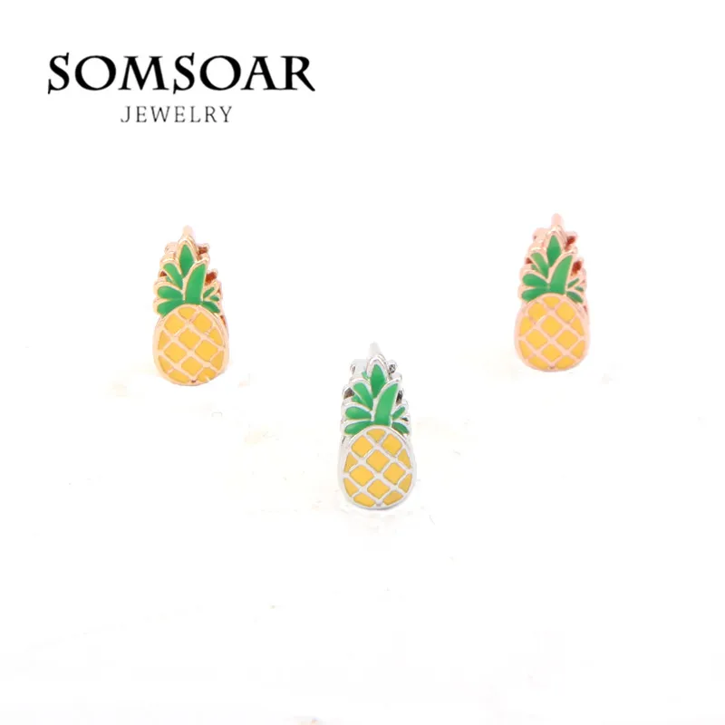 Somsoar ювелирные изделия ананас удобные подвески подходят для кожи плетеный