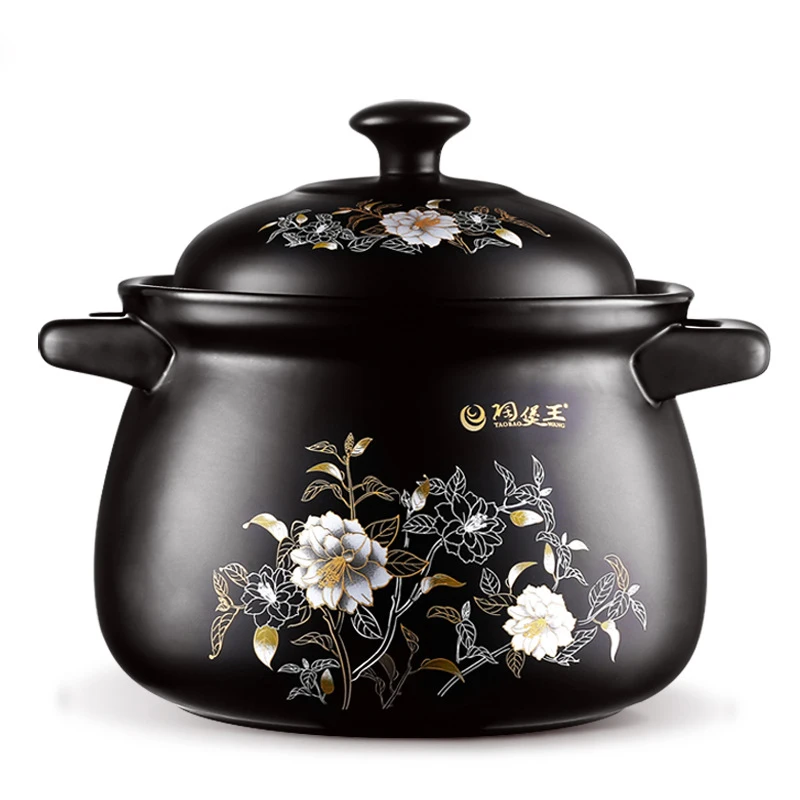 Керамическая кастрюля для здорового супа домашняя тушения устойчивая к высоким