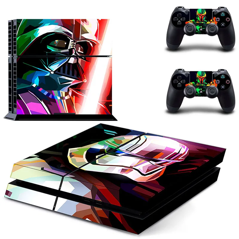 Фильмы тема Стикеры наклейка для Sony PS4 консоли + 2 шт. Пульты ДУ игровых приставок