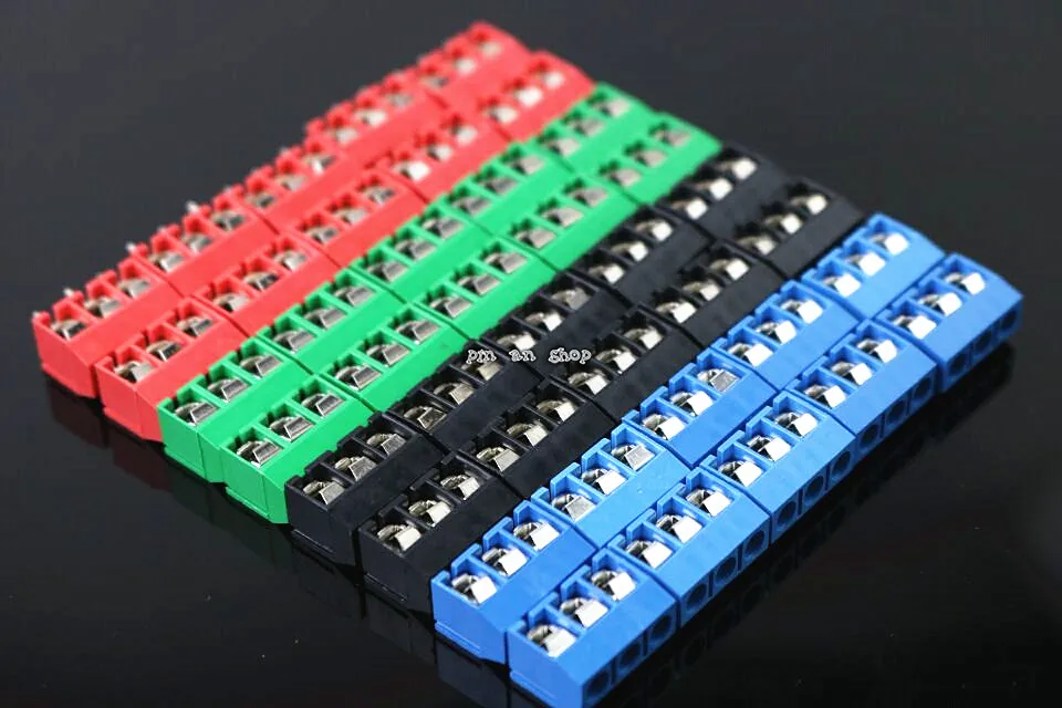 10 шт. KF301 5.0 3P шаг 5 0 мм прямые булавки PCB 2 контактный 3 Винтовые клеммы разъема|screw