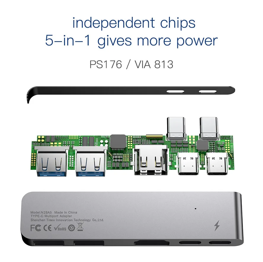 Baseus Тип USB C концентратор на HDMI RJ45 Ethernet мульти 3 0 Thunderbolt Мощность адаптер для MacBook Pro
