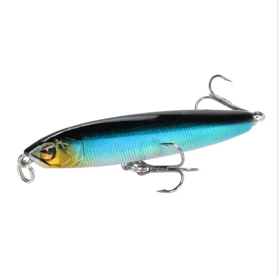 1 Pcs Topwater Floating Pencil Fishing Lure 75mm 16.3g Sub Surface Dying Fish Lures Artificial Hard Bait Pesca Fishing Tackle