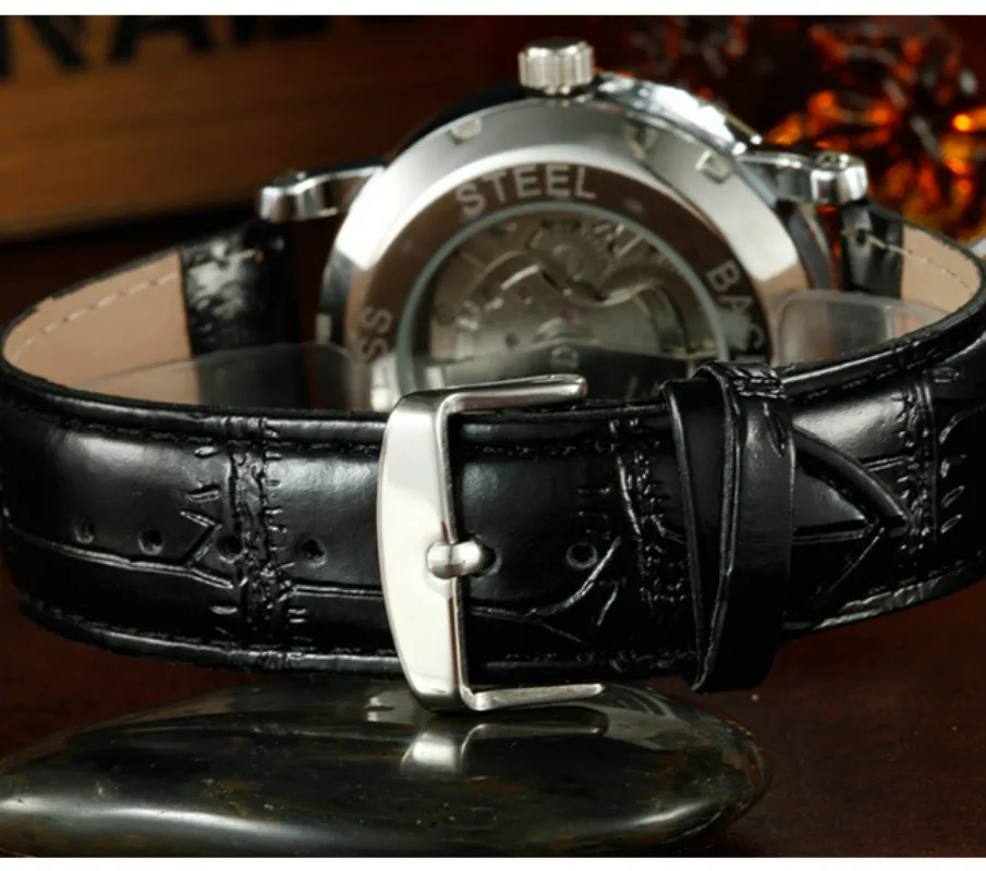 Часы наручные FORSINING Мужские автоматические брендовые деловые с римскими цифрами