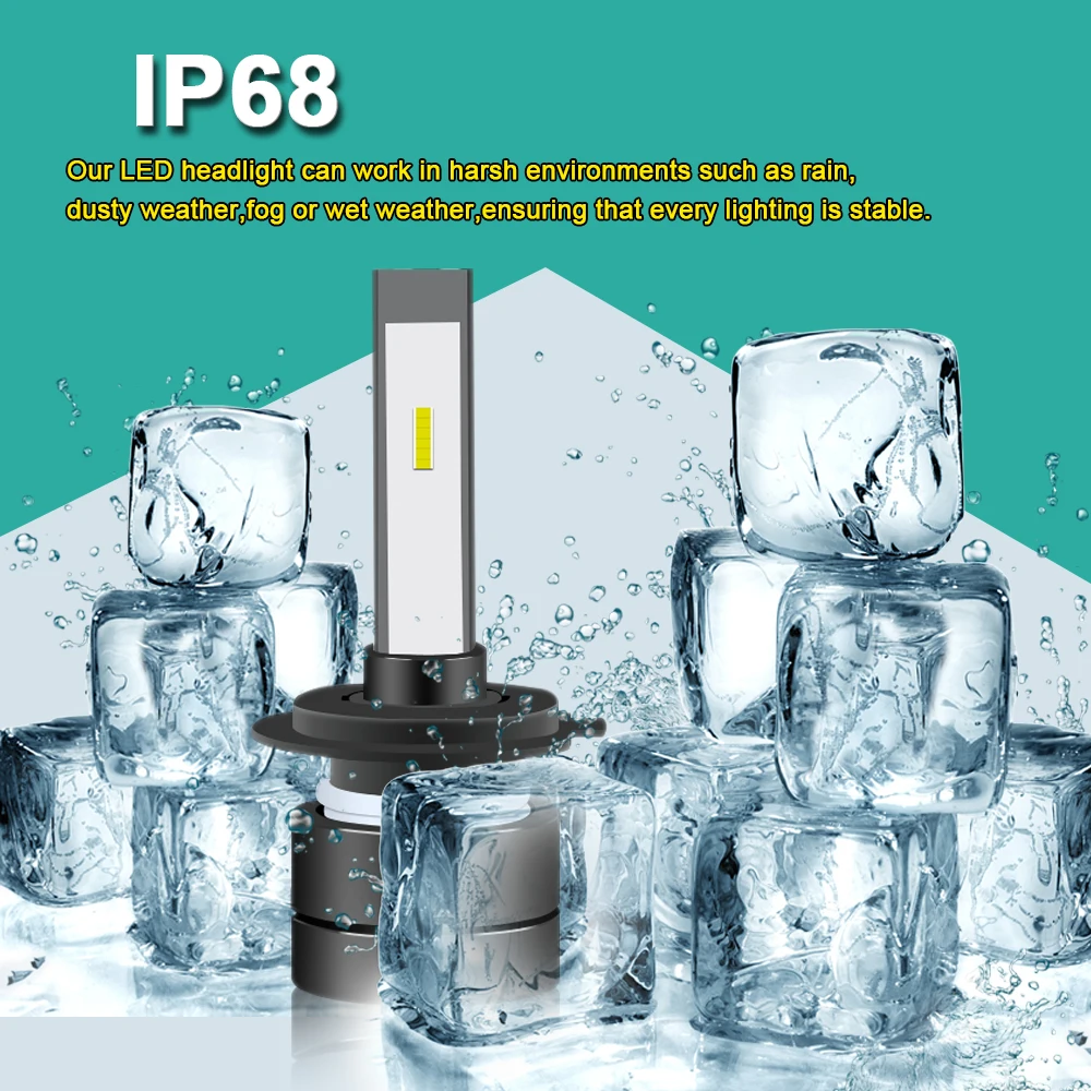 Автомобильные лампы CARLITS H4 H1 LED H7 9005 9006 H11 HB2 HB4 фары 2 шт./лот 60 Вт 8000Lm 12 В 8000 К 6500 4300 3000