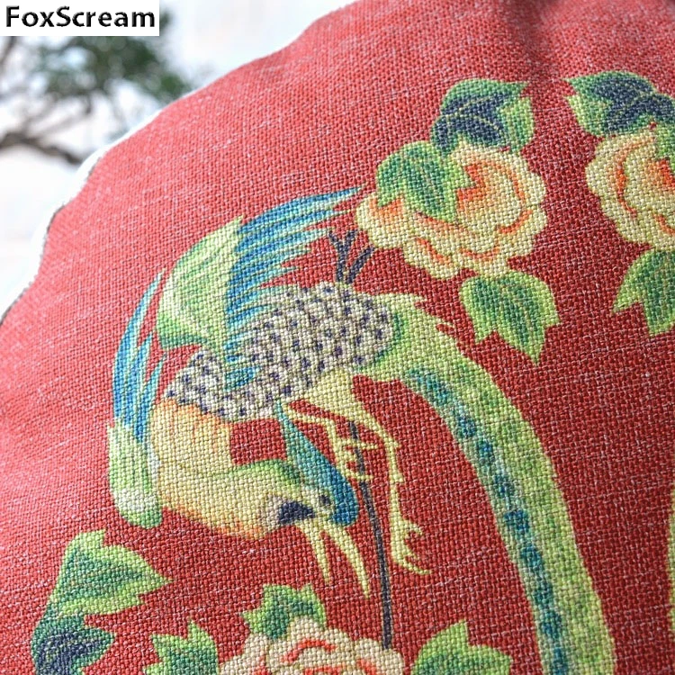 Красные круглые декоративные подушки Наволочки для влюбленных домашний декор