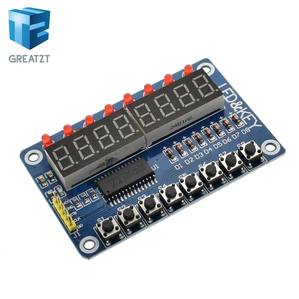 1 ШТ./ЛОТ SPKey Дисплей Для AVR Arduino Новый 8 битный Цифровой СВЕТОДИОДНЫЙ Трубки