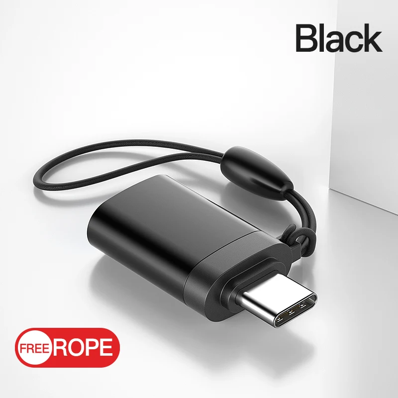 MSVII USB 3,0 OTG адаптер для type C USB-C зарядный преобразователь данных для samsung Xiaomi huawei type-C адаптеры для Macbook - Цвет: Black OTG